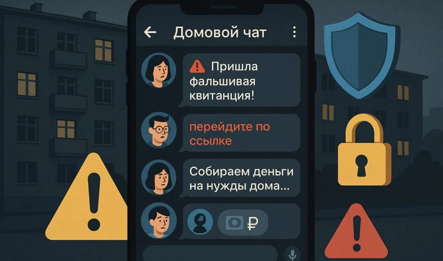⚠️ Новая схема мошенничества в домовых чатах