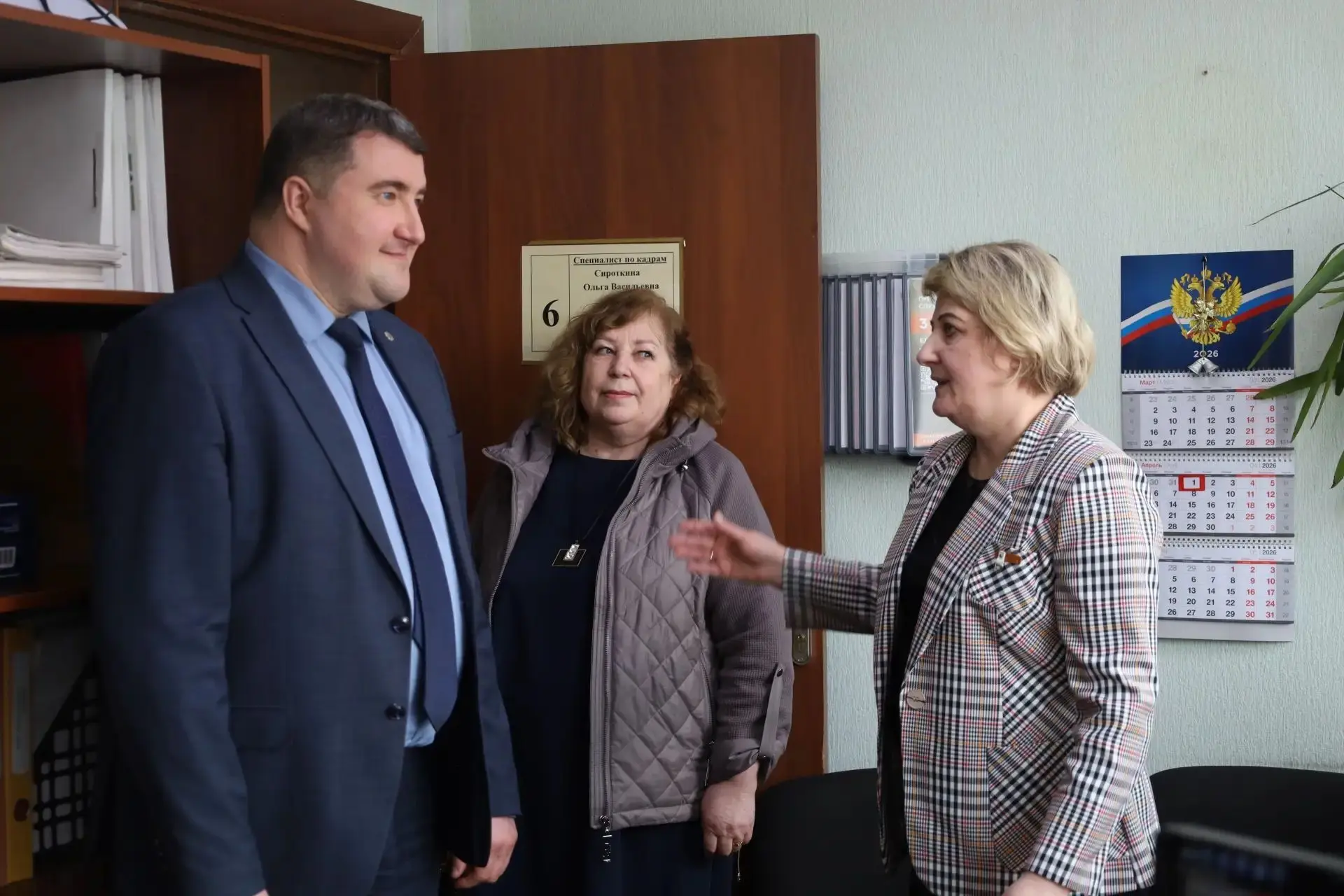 Уполномоченный по правам человека Вологодской области Владимир Матвеев с рабочим визито...