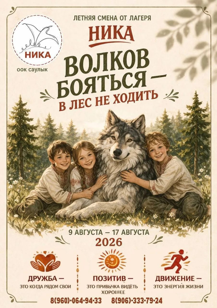 ⚡️⚡️⚡️ Летняя смена лагеря «Ника» — «Волков бояться — в лес не ходить!»