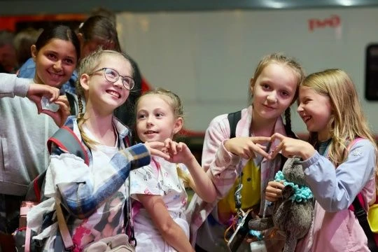 Очередная группа детей из Белгородской области выехала на отдых в Краснодарский край