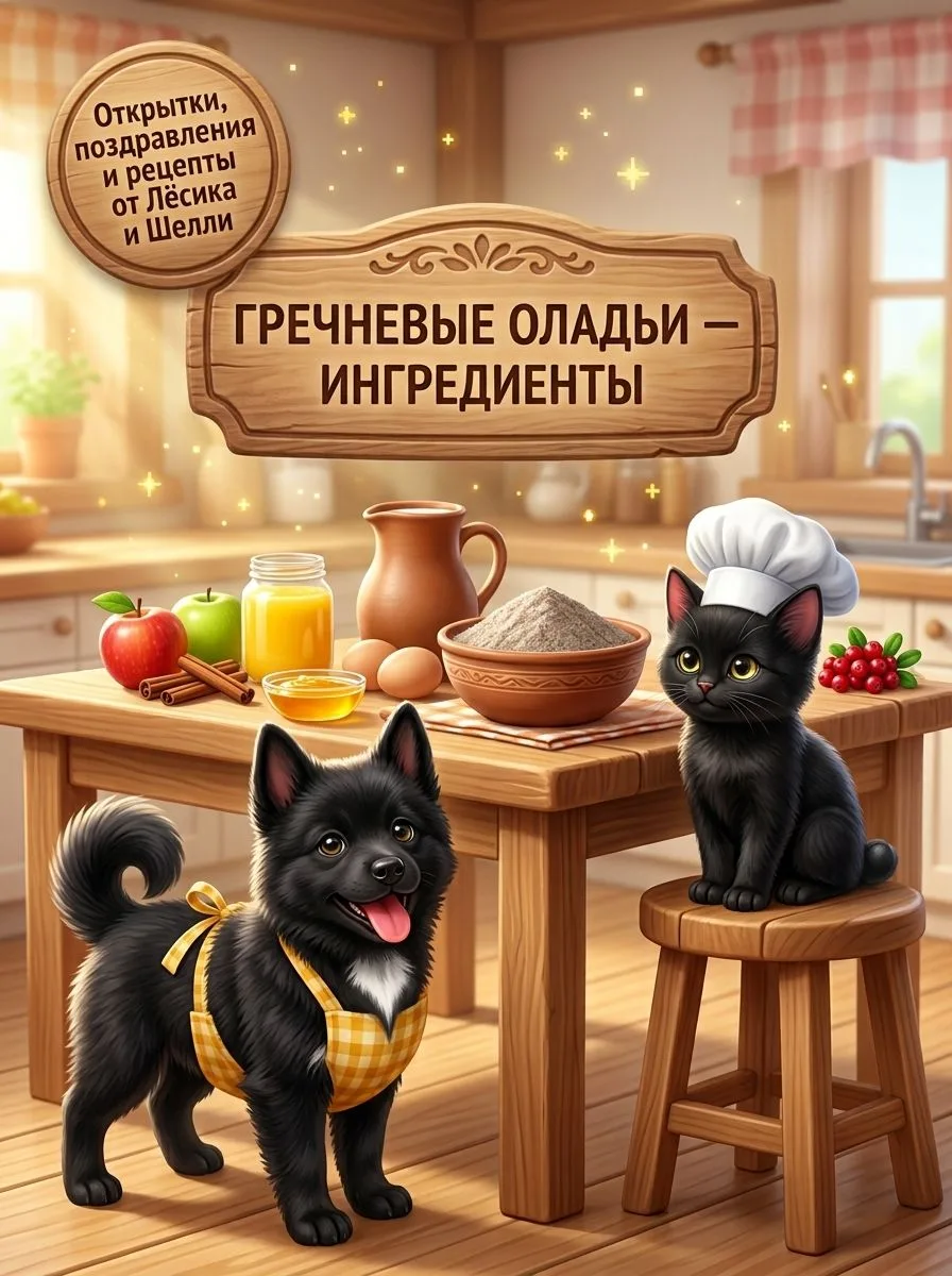 ПЫШНЫЕ ГРЕЧНЕВЫЕ ОЛАДЬИ С ЯБЛОЧНЫМ ПРИПЁКОМ И ТОПЛЁНЫМ МАСЛОМ 🥞🍎✨