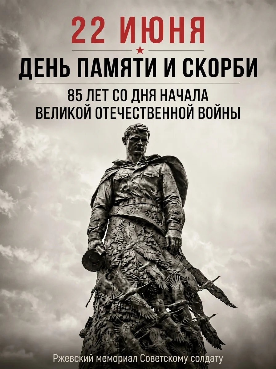 🔥 22 июня состоится Общероссийская минута молчания

В 2026 году исполнится 85 лет с момента начала 