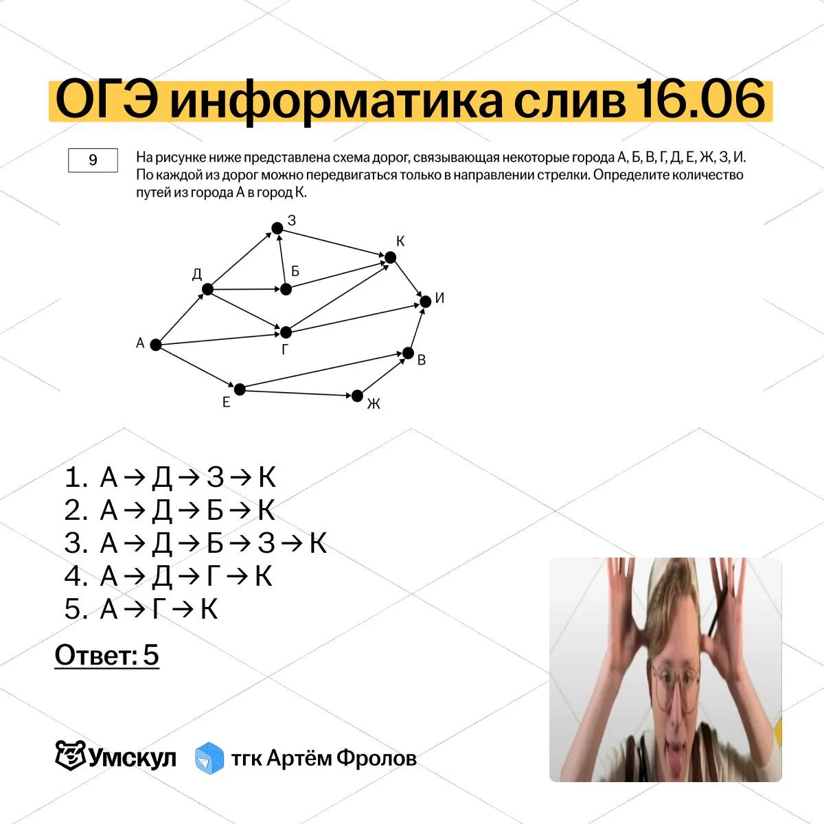 го ещё задания посмотрим?) 

разобрал №9 в карточке для вас 👆