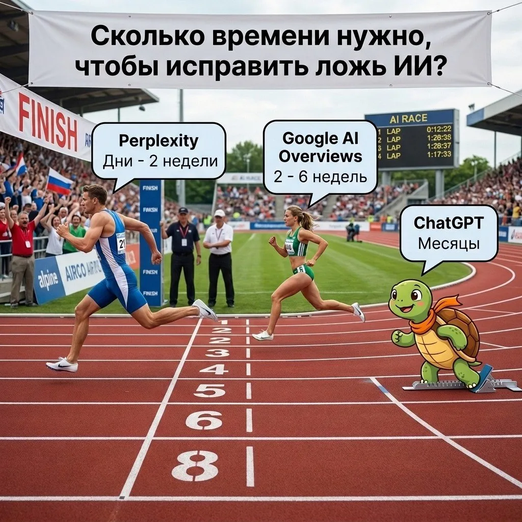 Исправили сайт, написали всем площадкам, а ChatGPT всё равно называет старую цену? 🙃