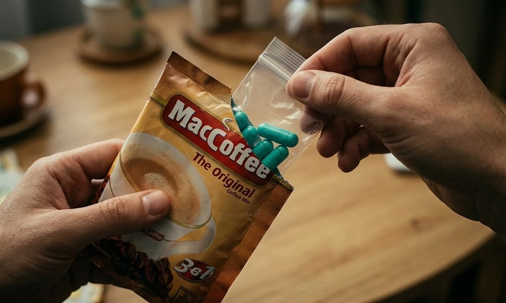 "Maccoffe" со вкусом "запрещенки": в Цхинвале задержали мужчину, прятавшего наркотики в...