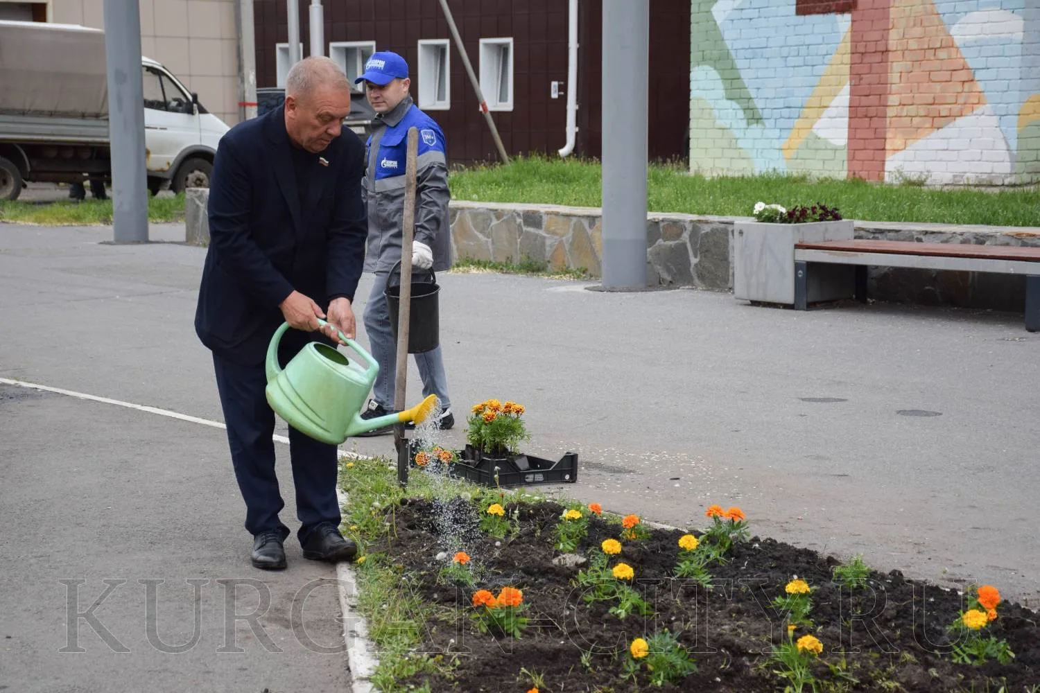 «Цветущая георгиевская лента» - под таким названием сегодня в Кургане прошла традиционная патриотиче