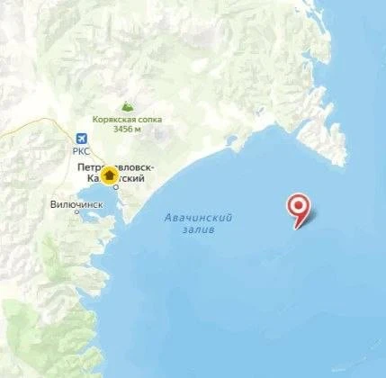В Авачинском заливе произошло землетрясение магнитудой 5,2