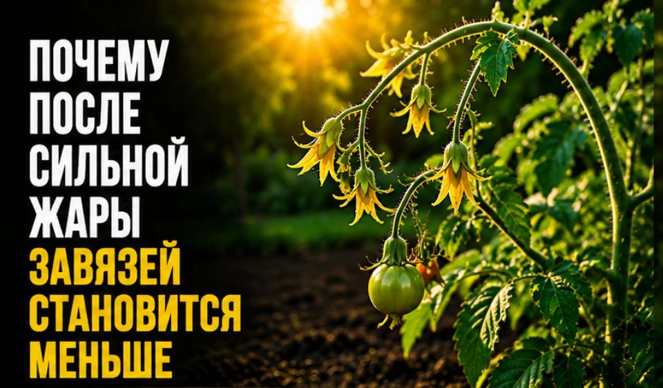 Почему после сильной жары завязей становится меньше