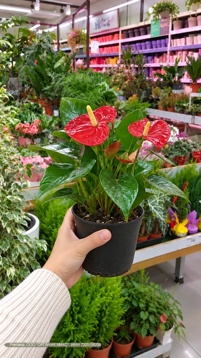 🌿 Купила красивый антуриум, а через месяц цветы повяли и листья начали желтеть.