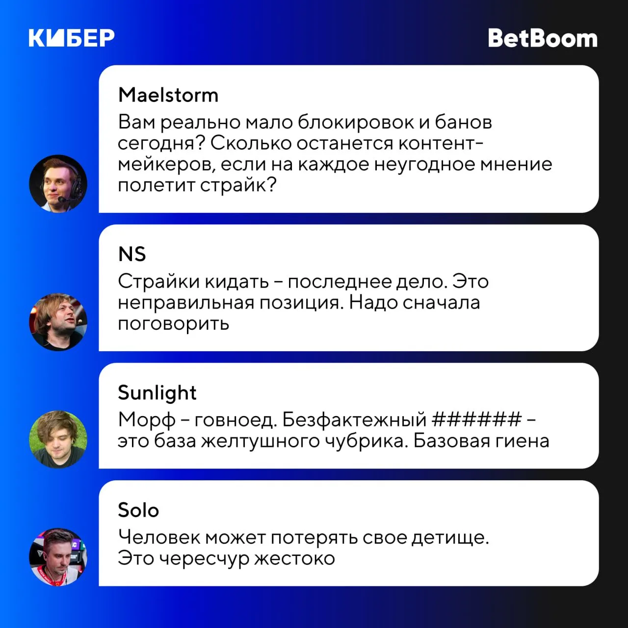 🤔 Комьюнити высказало свое мнение по ситуации с Никсом и Морфом

А как вы считаете, кто прав?

❤️ –