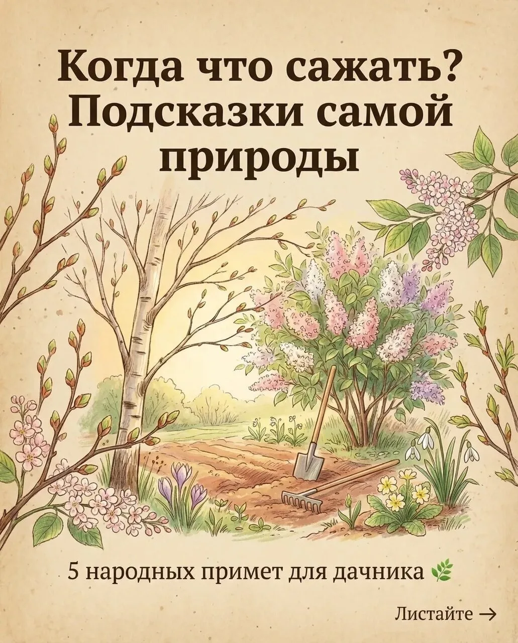A вы знали, что приpoда сама подсказывает когда сажать? 🌸