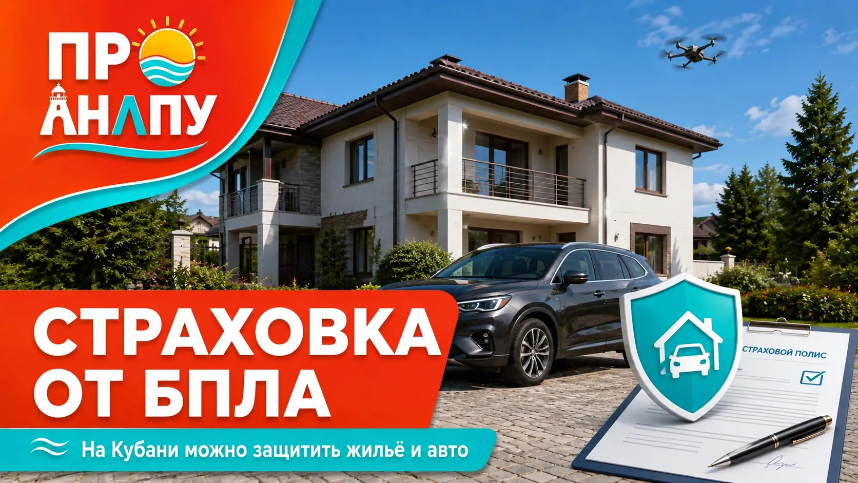 Жители Кубани могут застраховать жильё и автомобили от ущерба из-за БПЛА