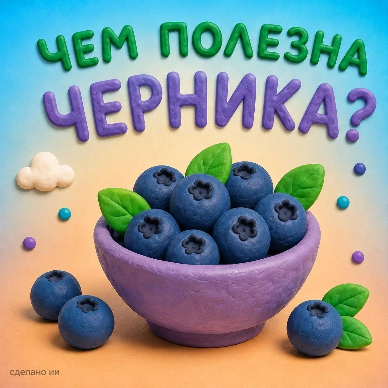 Черника — маленькая ягода с большим набором полезных веществ 🫐