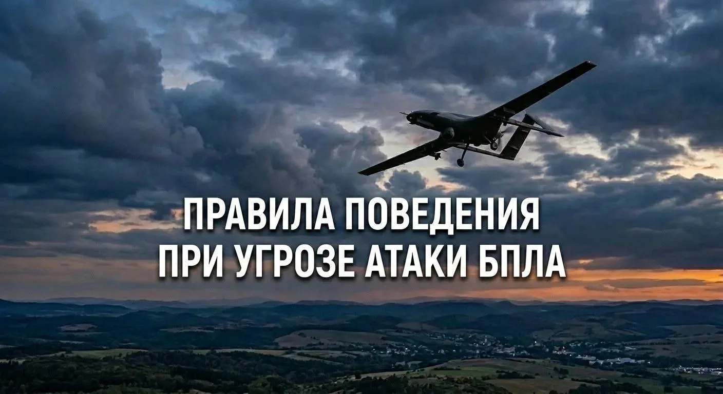 🔴 ВАЖНО: Безопасность при угрозе атаки БПЛА