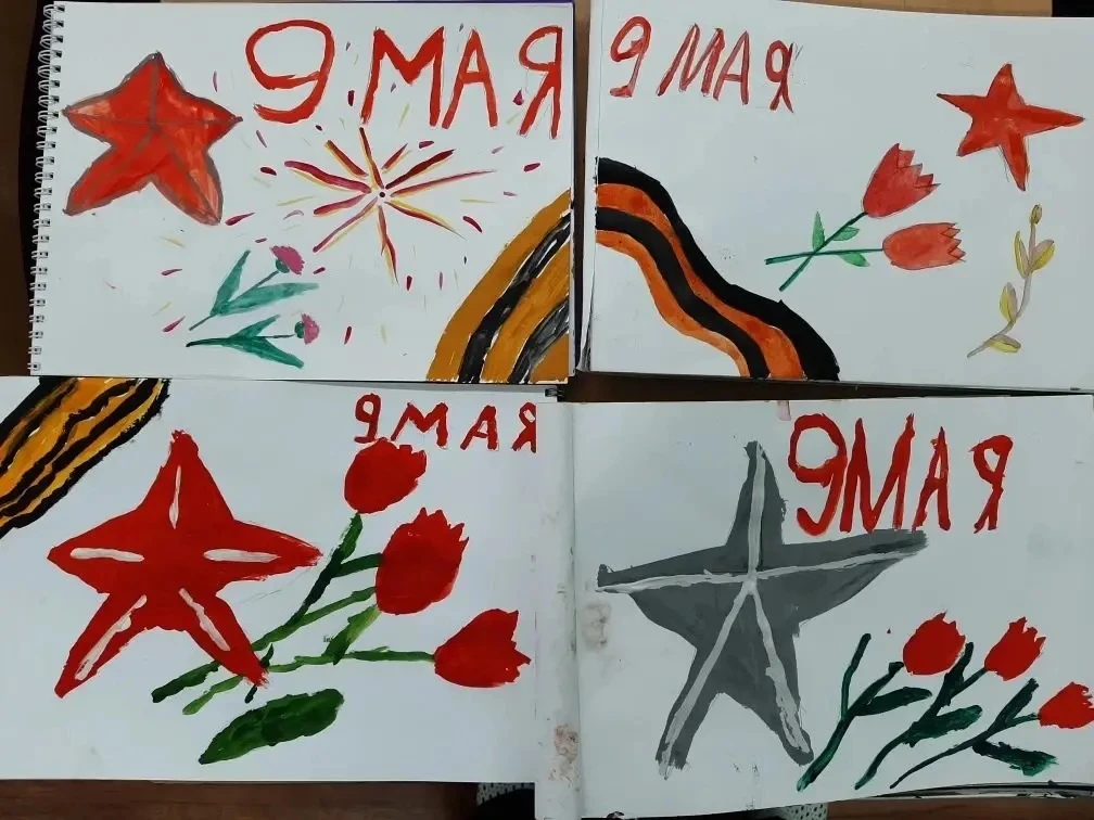 В Домодедовской школе №1 прошел творческий марафон памяти: юные художники зажгли «Салют Победы»  Обу