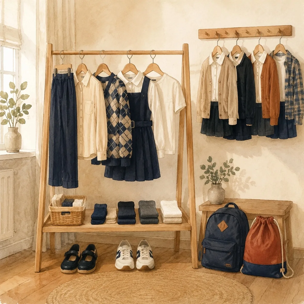 👕Собираем капсулу одежды для школы: кратко о главном