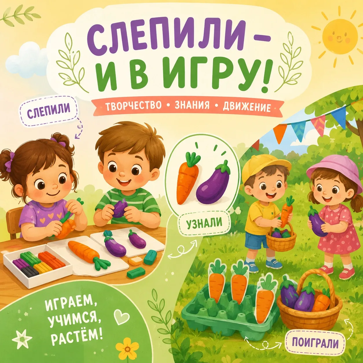 Морковно-баклажанный бум у «Звёздочек»! 🥕🍆