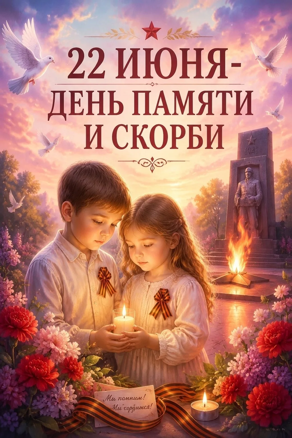 "СВЕЧА ПАМЯТИ И СКОРБИ"
В группе #Первоцветики прошло тематическое занятие посвящённое дню #ПамятиИс