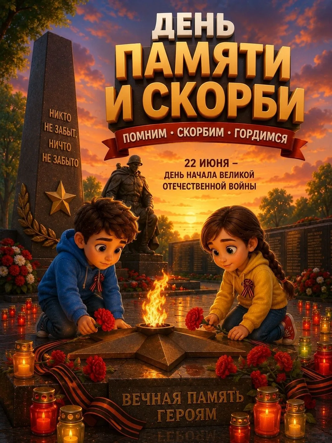 🕯 22 июня — одна из самых трагических дат в истории нашей страны.🕯

Сегодня вся страна вспоминает 