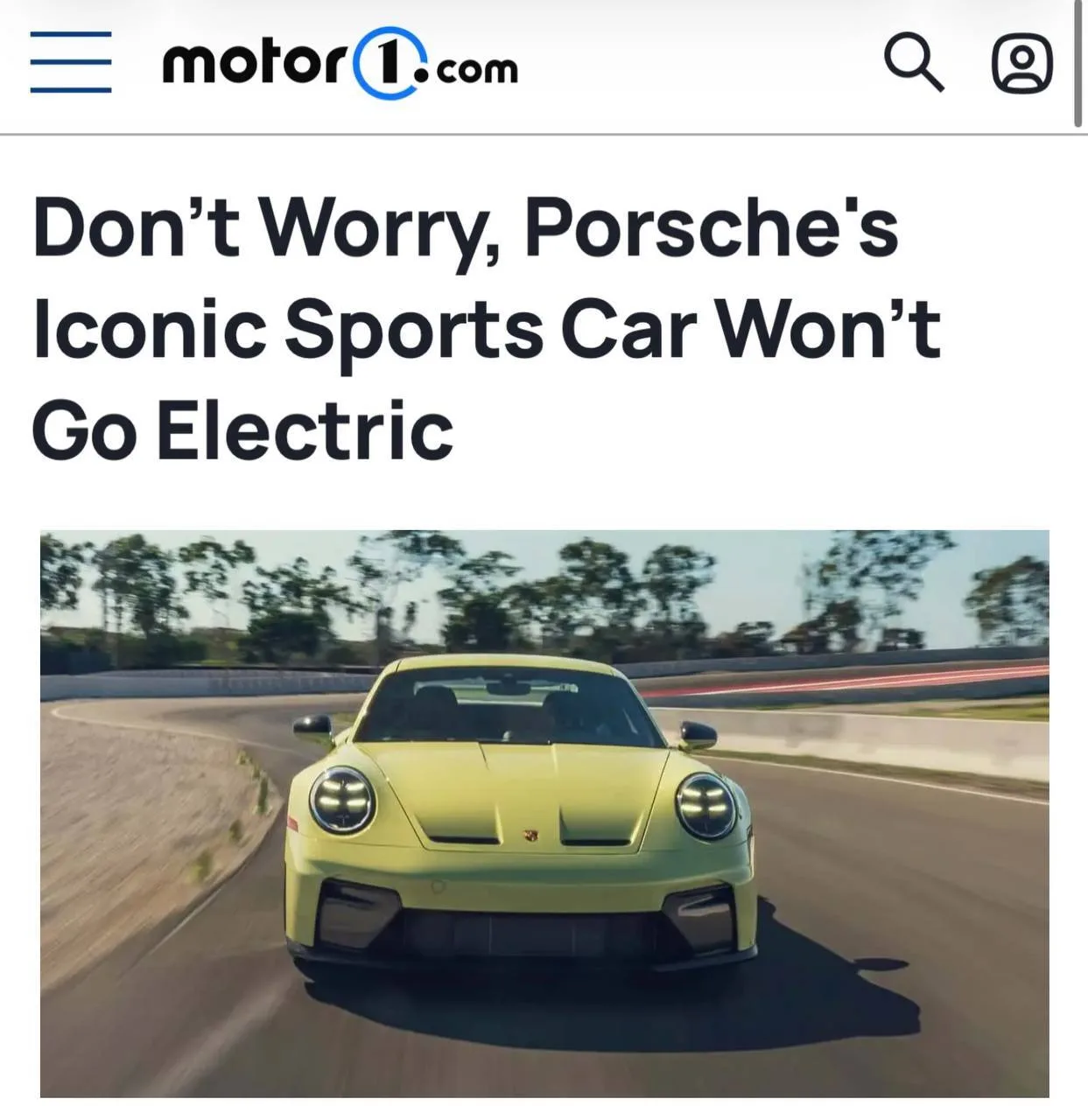 Porsche окончательно определилась с судьбой 911 — полностью электрической версии у легендарного спор