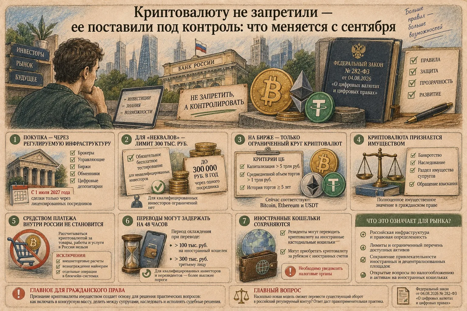 Криптовалюту не запретили — ее поставили под контроль: что меняется с сентября