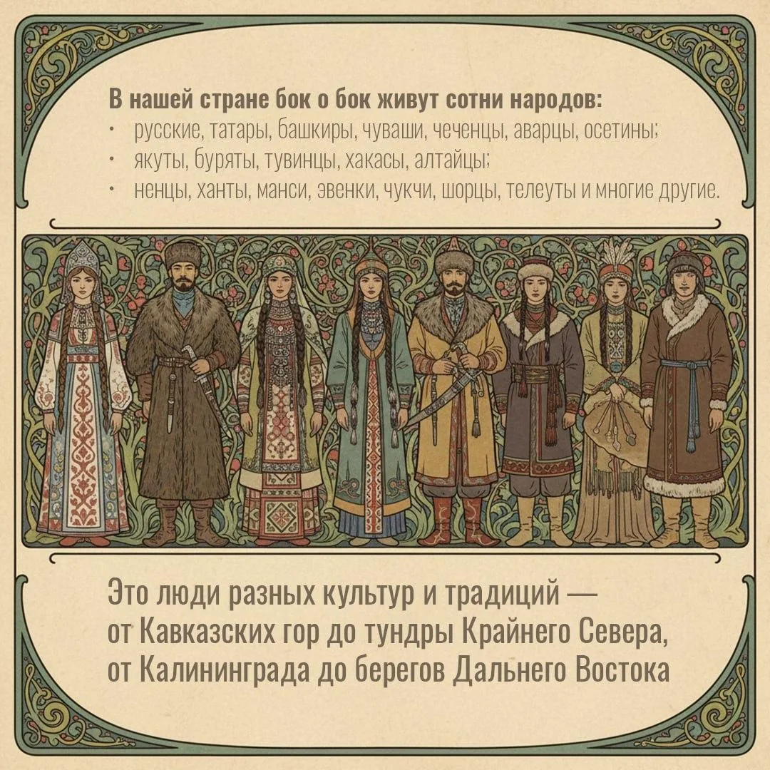 ✅По решению Президента Владимира Путина 2026 объявлен Годом единства народов России🇷🇺  ✅Цель инициат
