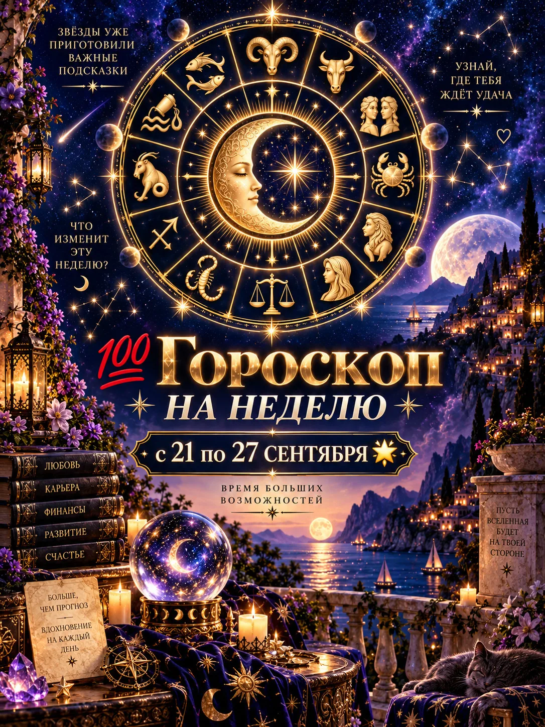 💯 ГОРОСКОП НА НЕДЕЛЮ с 21 по 27 СЕНТЯБРЯ 🌟