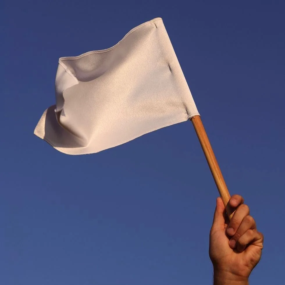 Белый флаг и полотенце: как англичане «сдаются»

Фраза to wave the white flag означает «сдаться» или