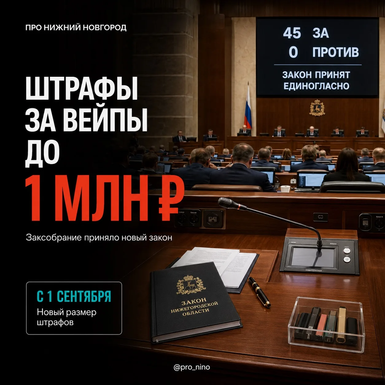 Депутаты нижегородского Заксобрания единогласно приняли закон, ужесточающий ответственность за прода