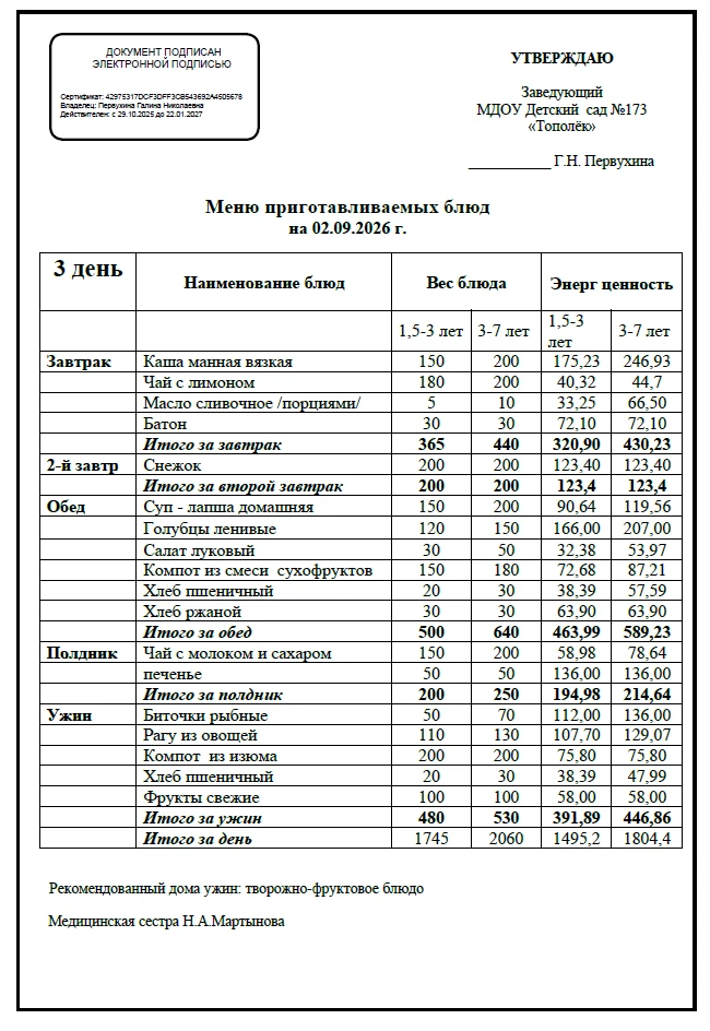 Рубрика "Приятного аппетита!"