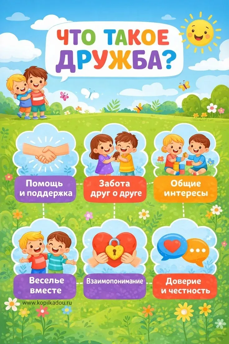 Сегодня, 9 июня, мы отмечаем замечательный праздник — Международный день друзей.
Дружба — это одно и