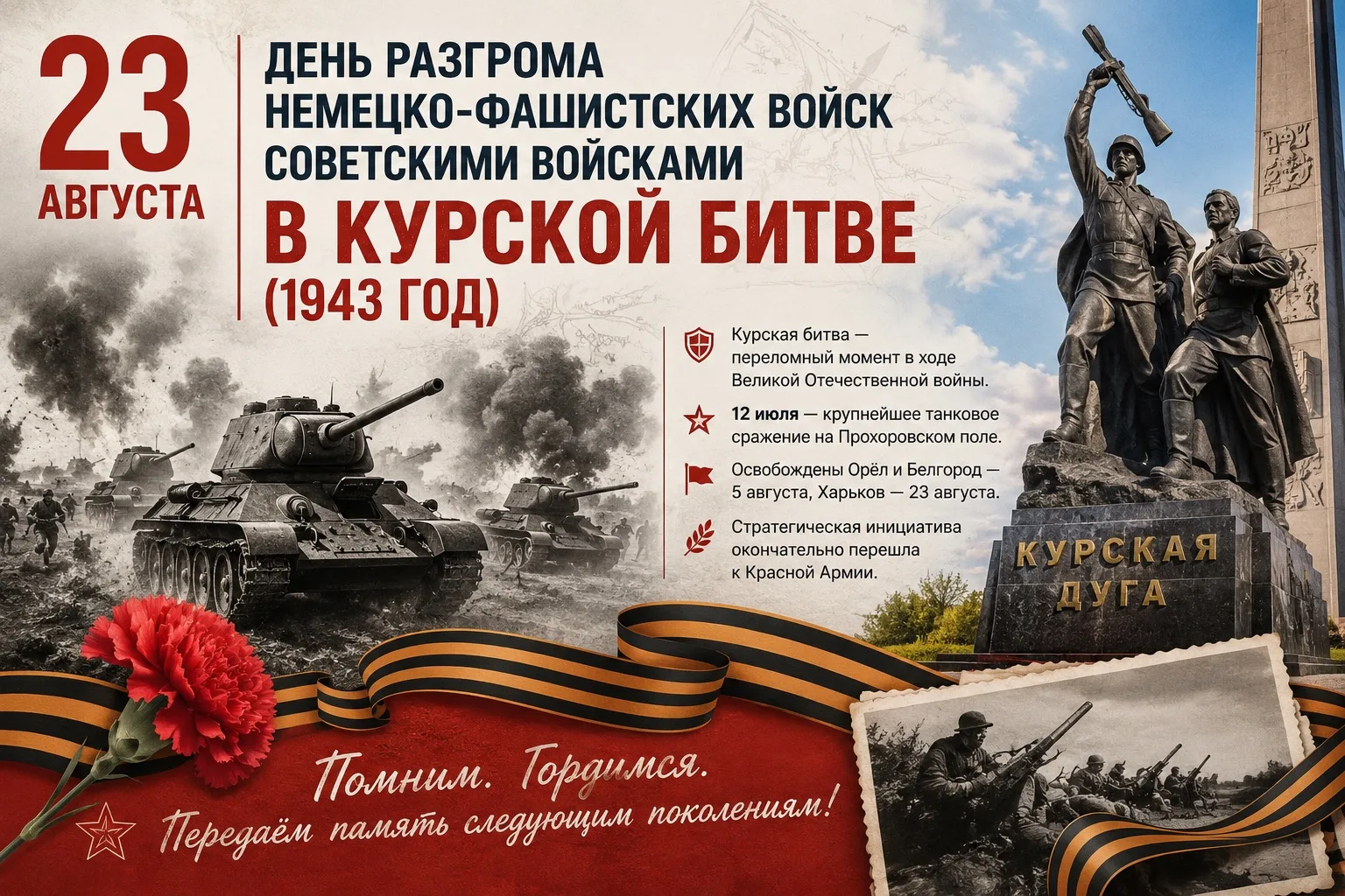 🕊 Памяти Курской дуги