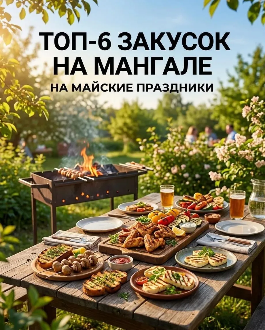Что приготовить на мангале, кроме шашлыка? Вот список, который спасёт майские