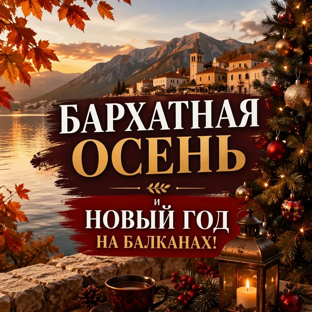 **БАРХАТНАЯ ОСЕНЬ И НОВЫЙ ГОД НА БАЛКАНАХ!** 🎄✨