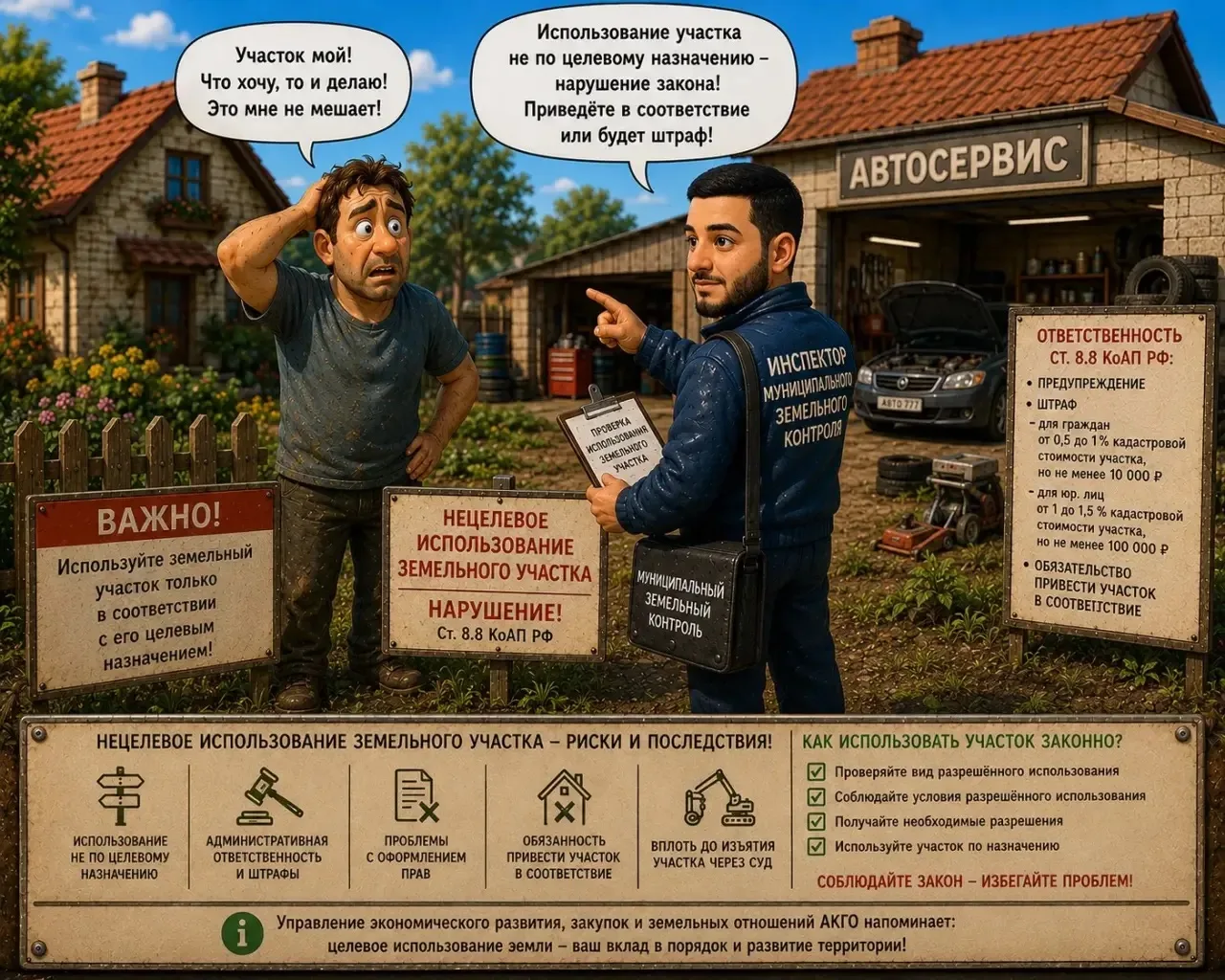 🏠 Купили участок под дом… а открыли СТО? 🚗