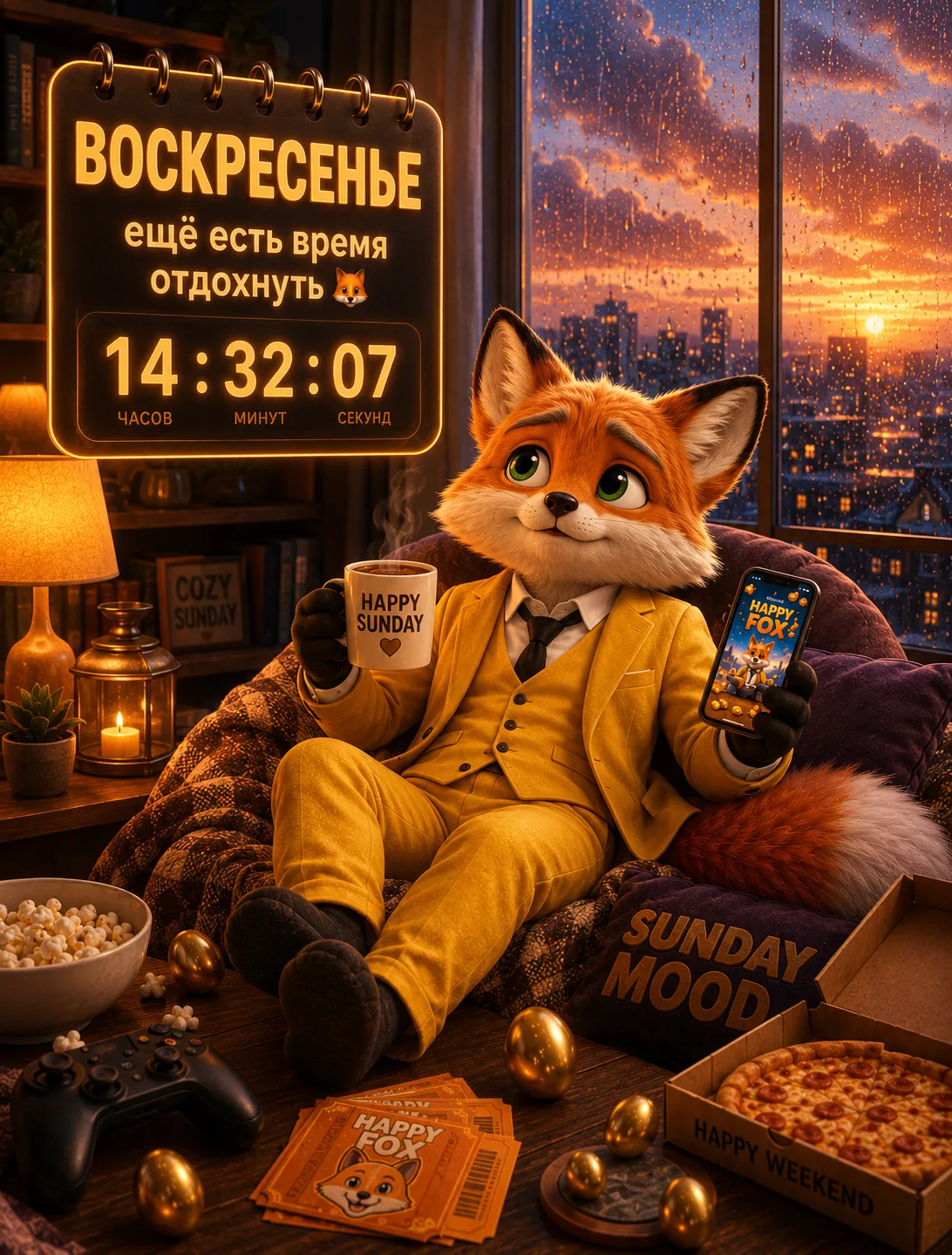 🦊 Воскресенье — это странный день.