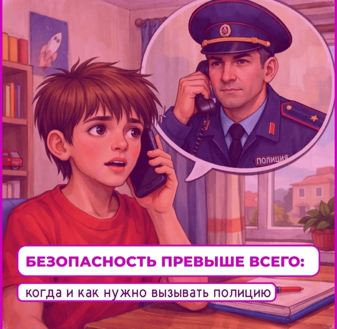 📱Как правильно вызвать полицию: советы для детей и подростков.
Чтобы в стрессовой ситуации не расте
