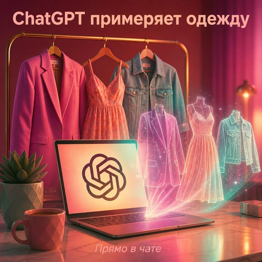 ChatGPT научился примерять одежду на фото
