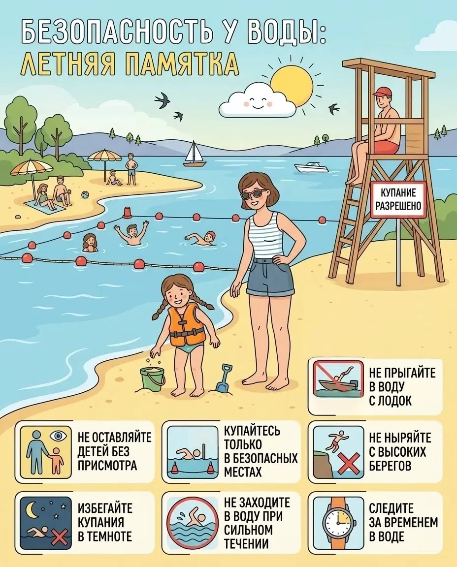 📍Напоминаем о безопасности на воде