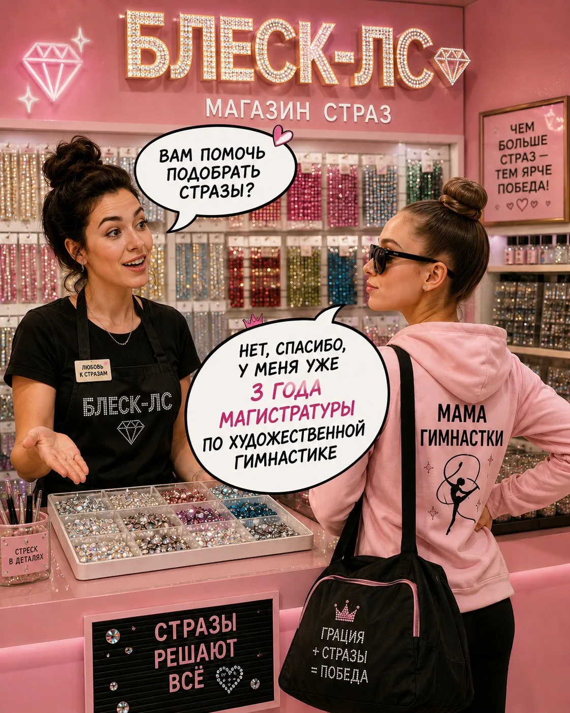 Мама гимнастки - это вам не шутки, это профессия! 😂