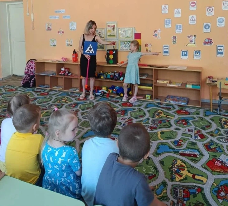 🔊 Сегодня в нашем детском саду прошли мероприятия по профилактике ДДТТ! 🚔