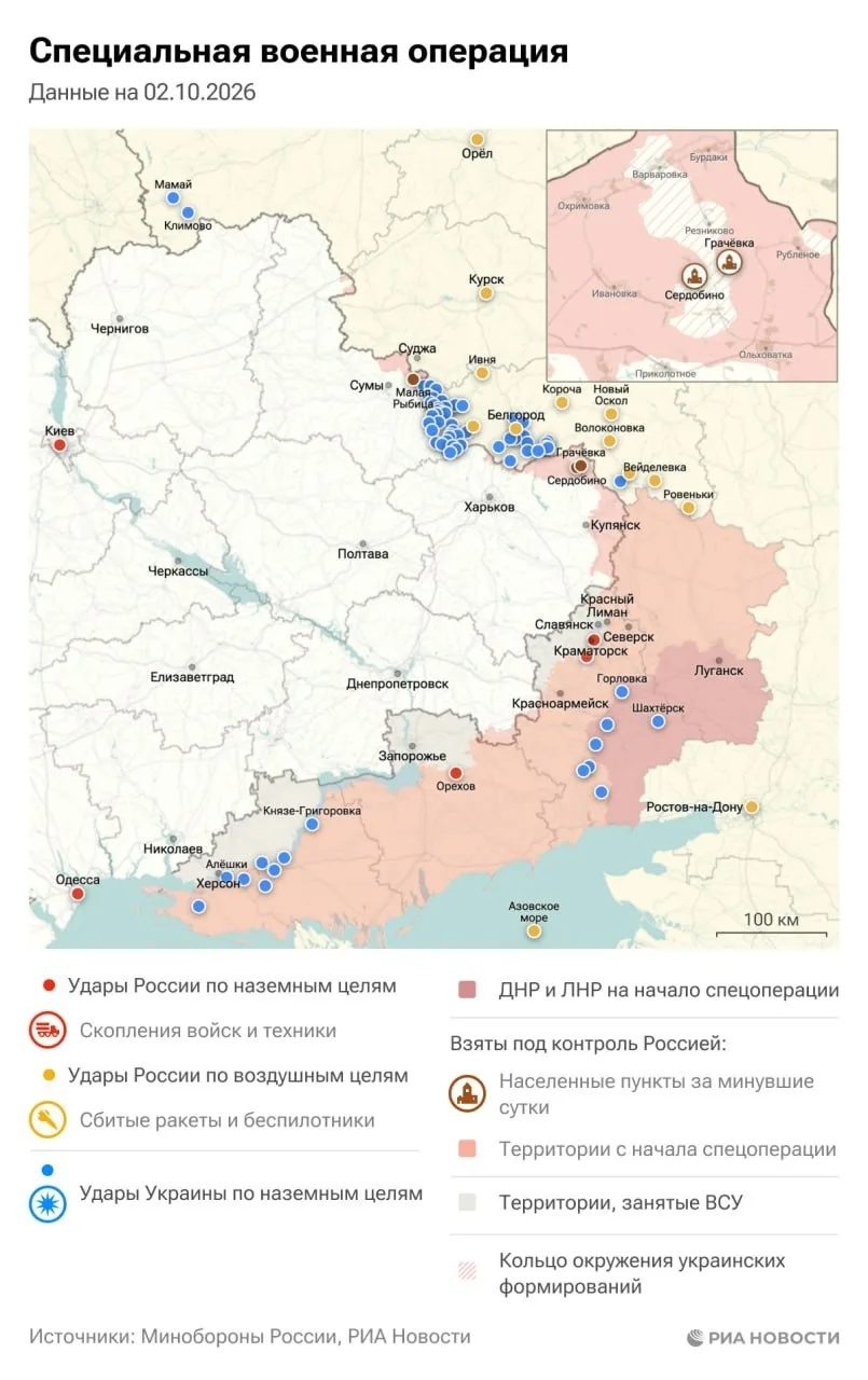 Актуальная обстановка в зоне СВО.