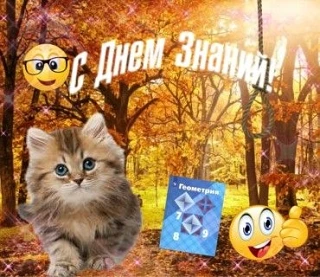 Всех с Днём знаний! 😁