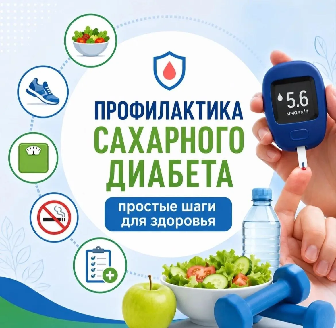🩺 Профилактика сахарного диабета: простые шаги для здоровья
‎
‎Сахарный диабет — одно из самых расп
