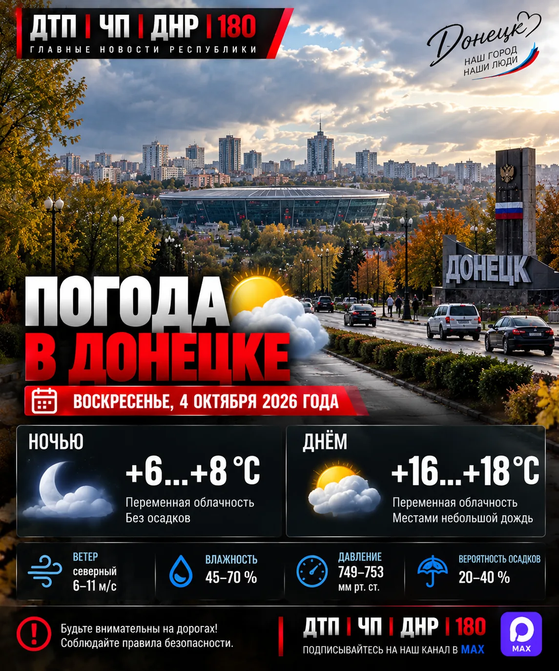 🌤 ПОГОДА В ДОНЕЦКЕ