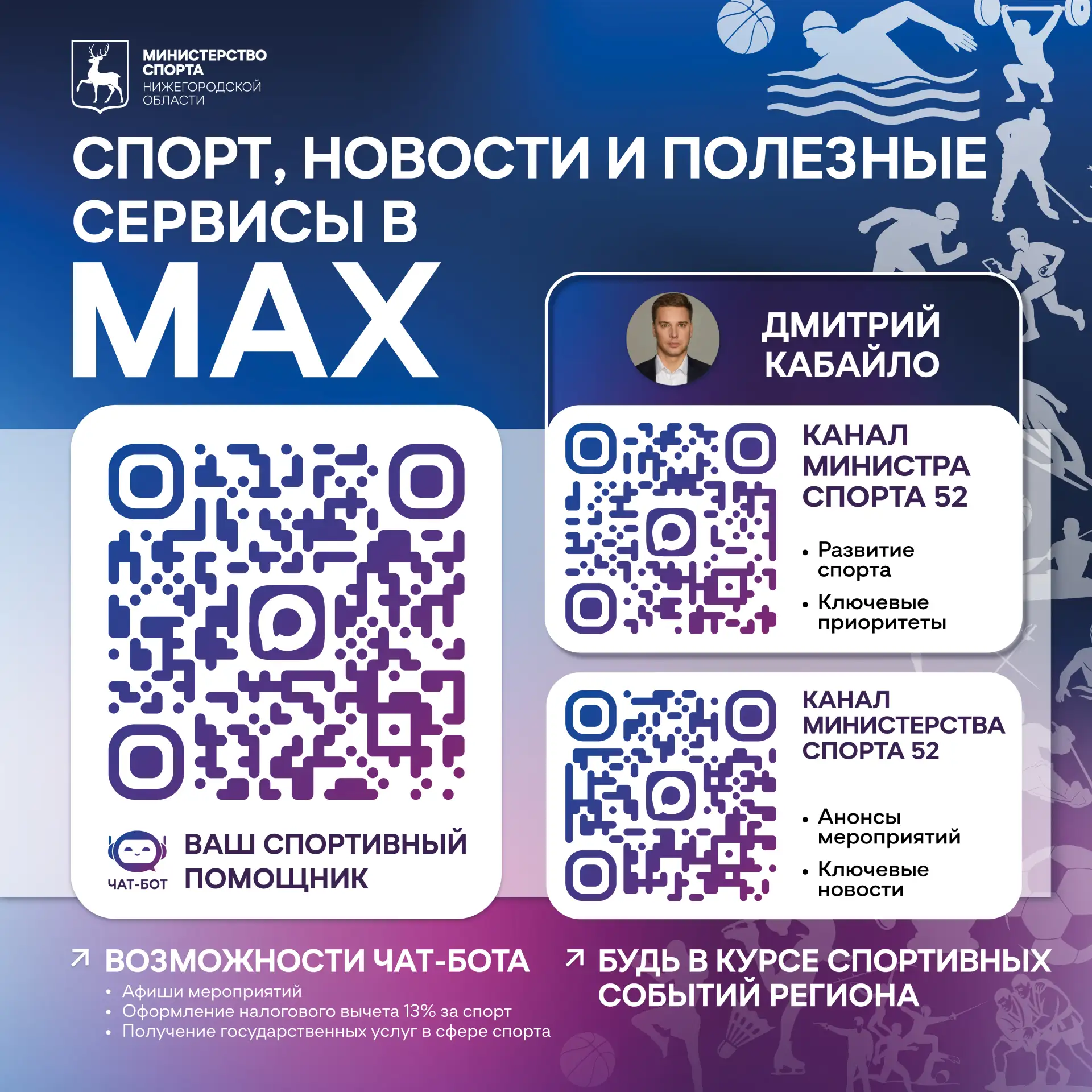 Все возможности спорта региона – в MAX!