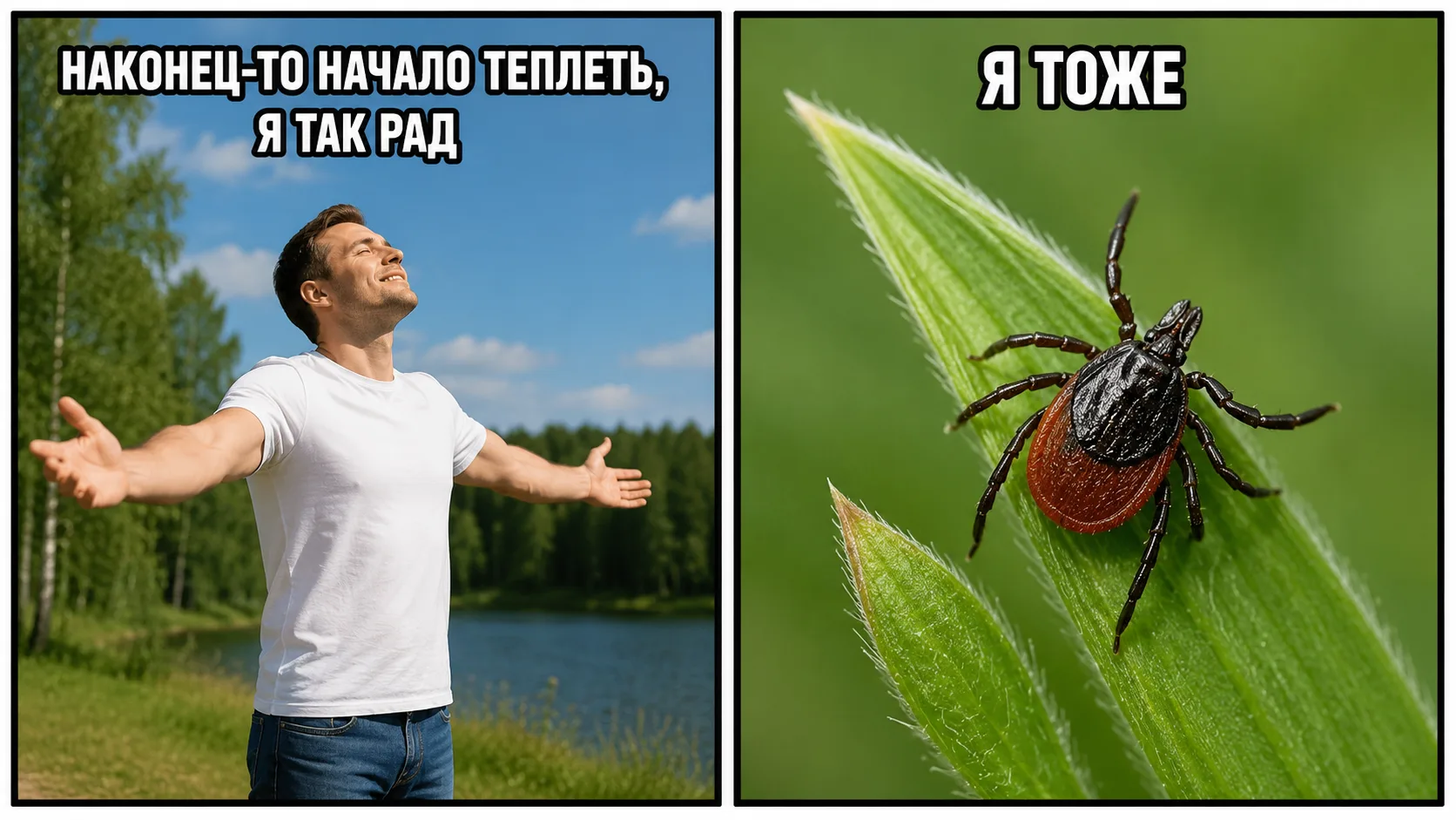 🕷️⚠️ На Ставрополье продолжается сезон клещей.