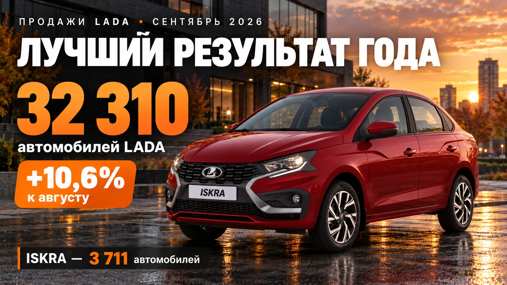 Продажи LADA в сентябре: лучший результат года