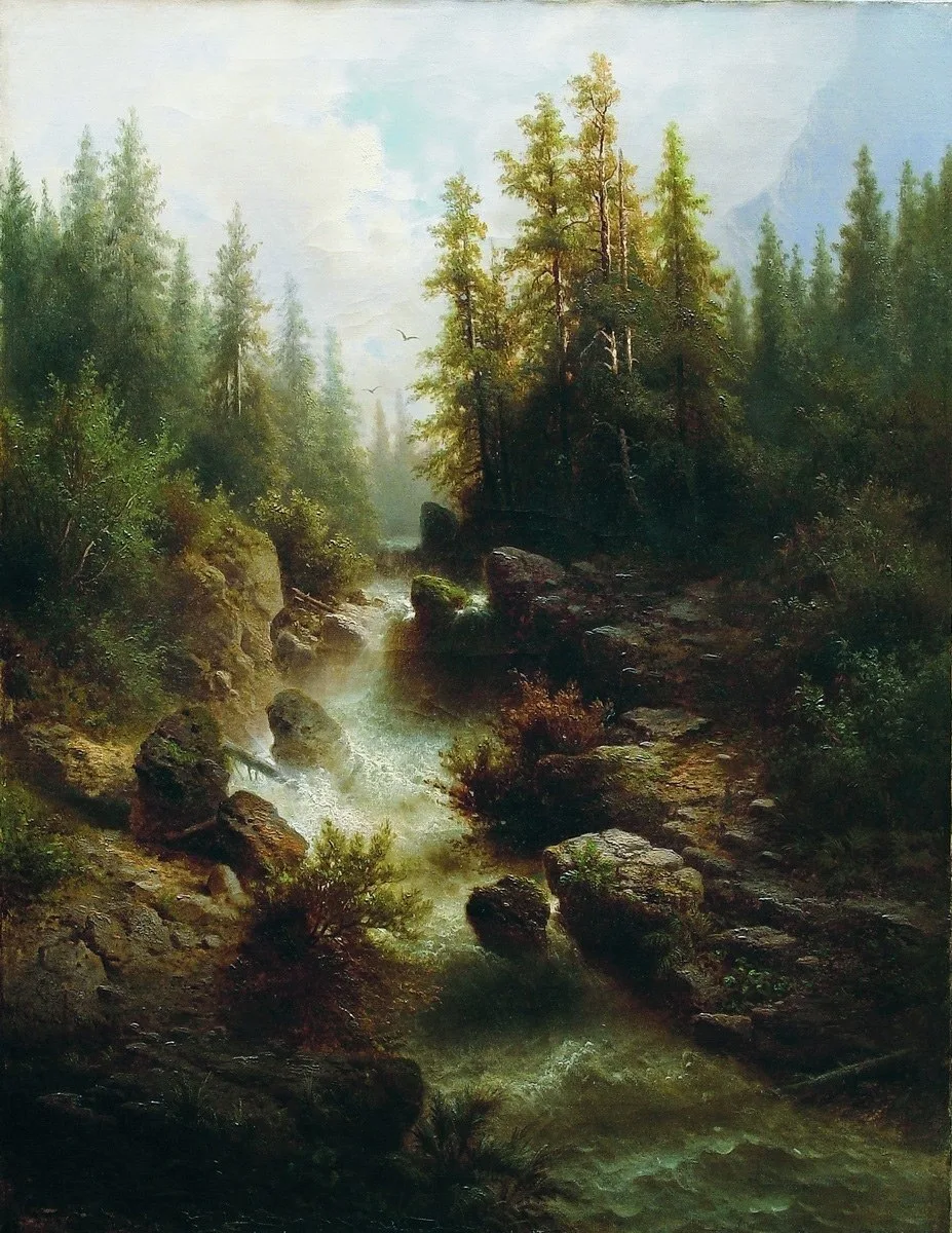 "Горный поток", 1880-е