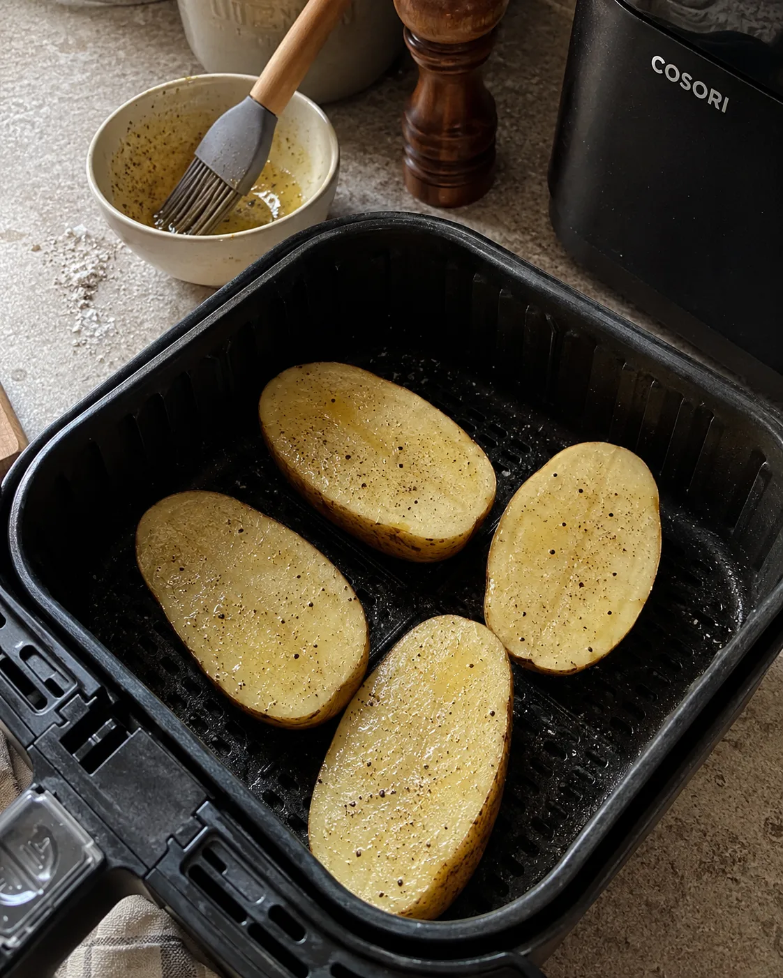 🥔 Картофельные лодочки с сыром и беконом
